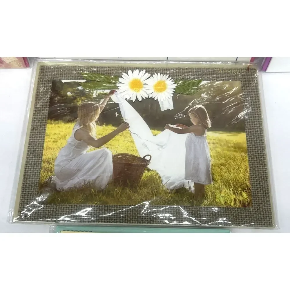 Lot of 5 Papyrus Mother's Day Cards, for Mom, Mommy to be 3D NEW